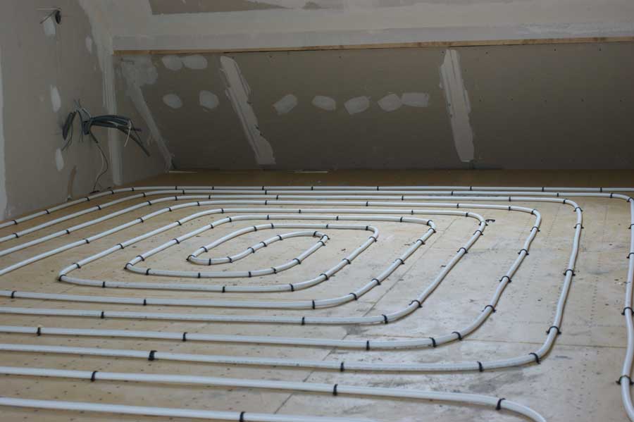 Plancher chauffant réversible